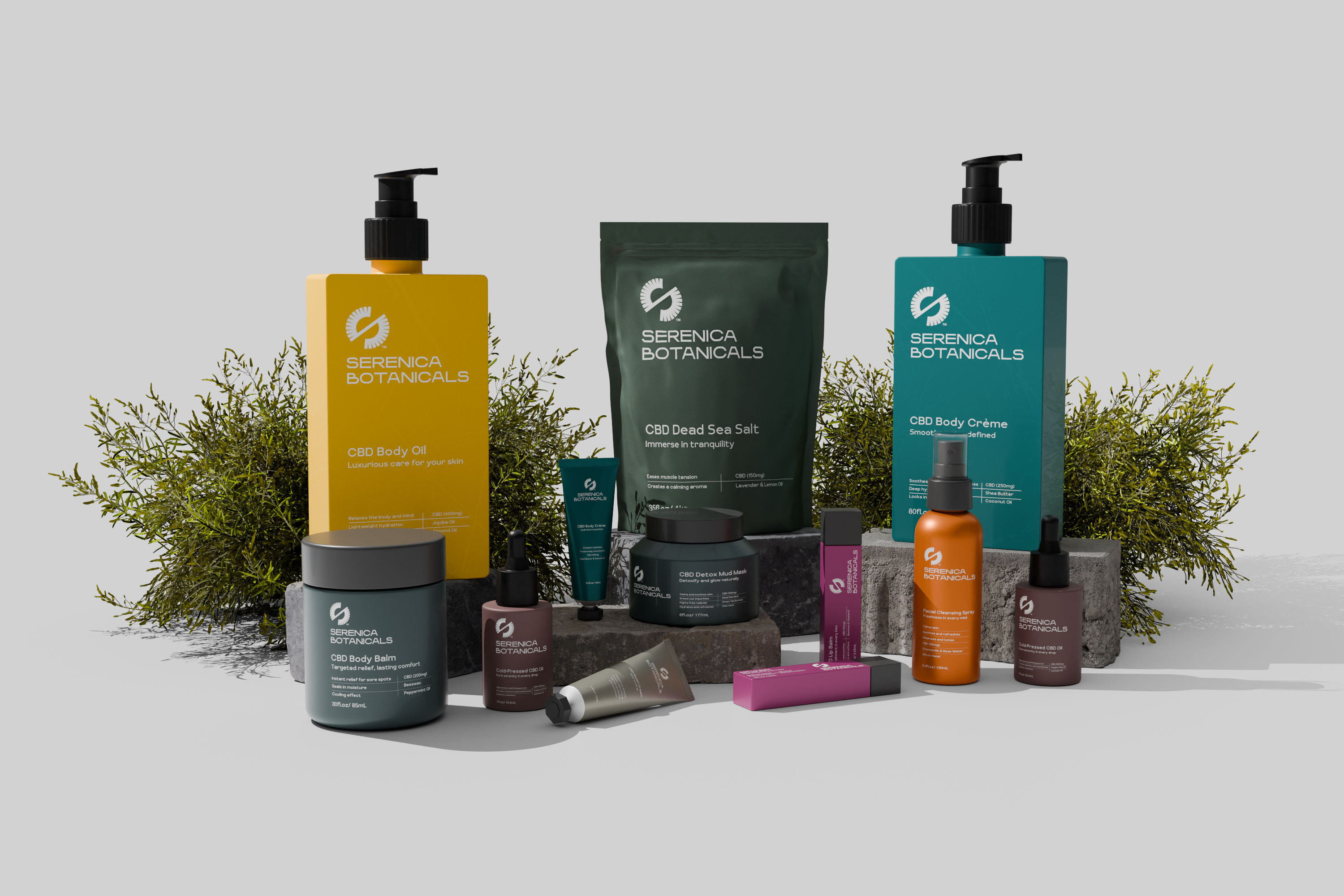 Serenica Botanicals - Brand Identity & Packaging