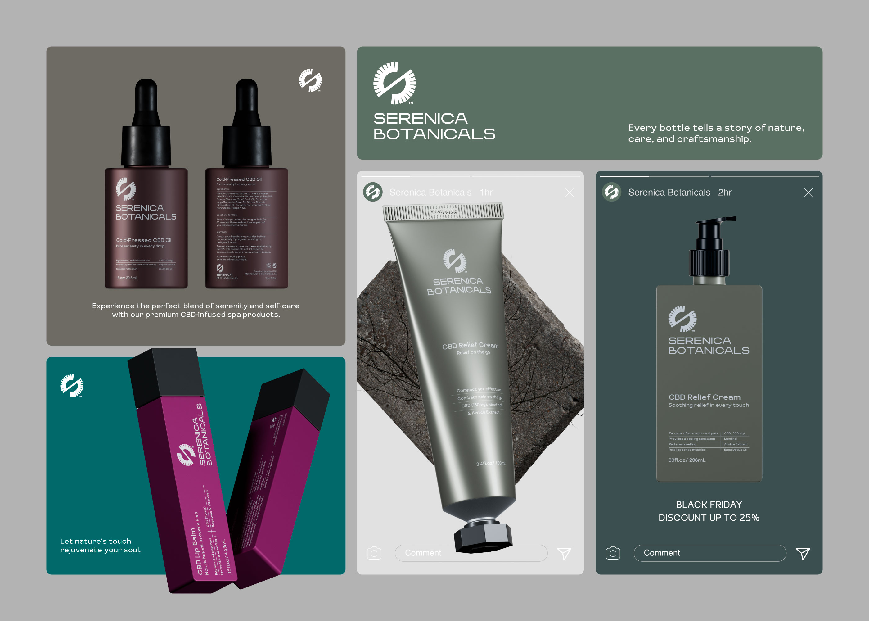 Serenica Botanicals - Brand Identity & Packaging