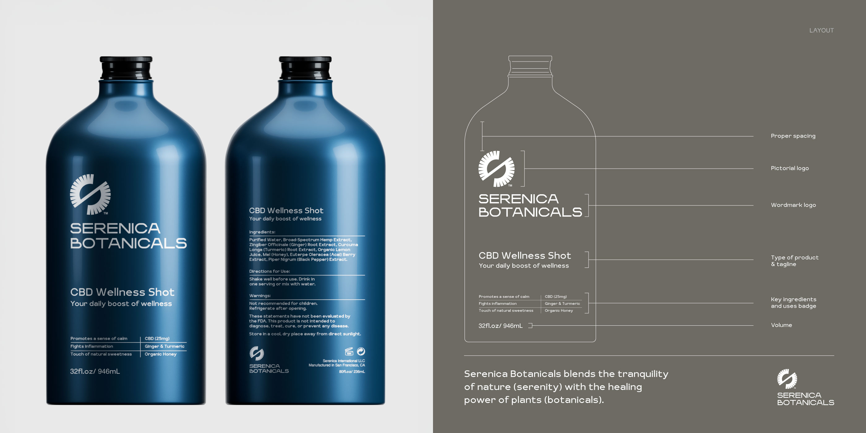 Serenica Botanicals - Brand Identity & Packaging